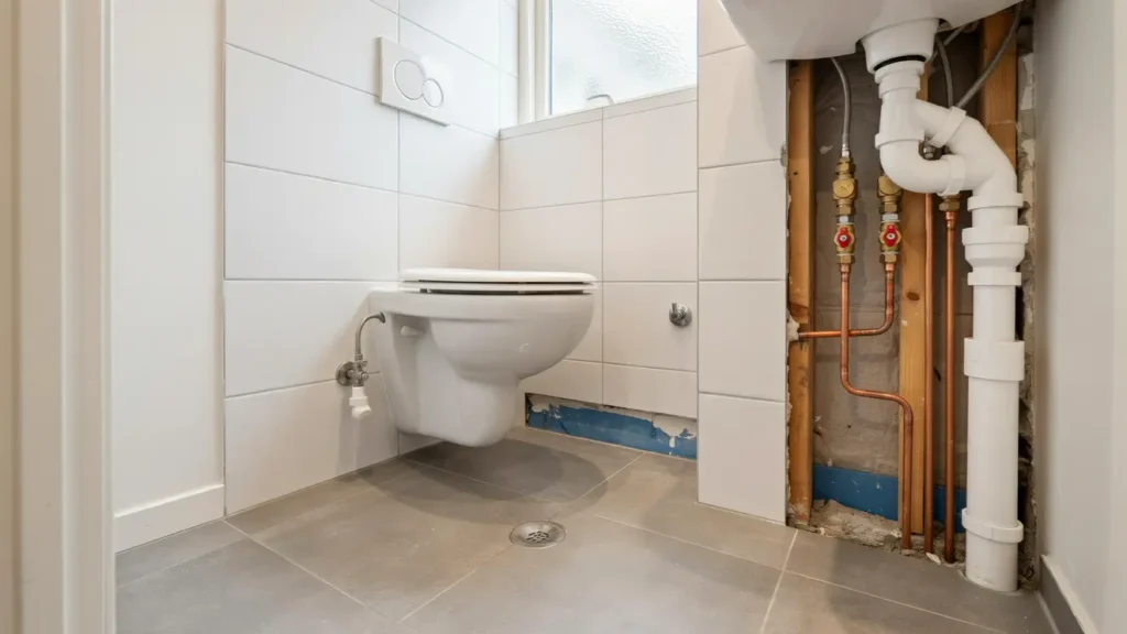 renovering av badrumsror och installation av ny wc i akalla 1371